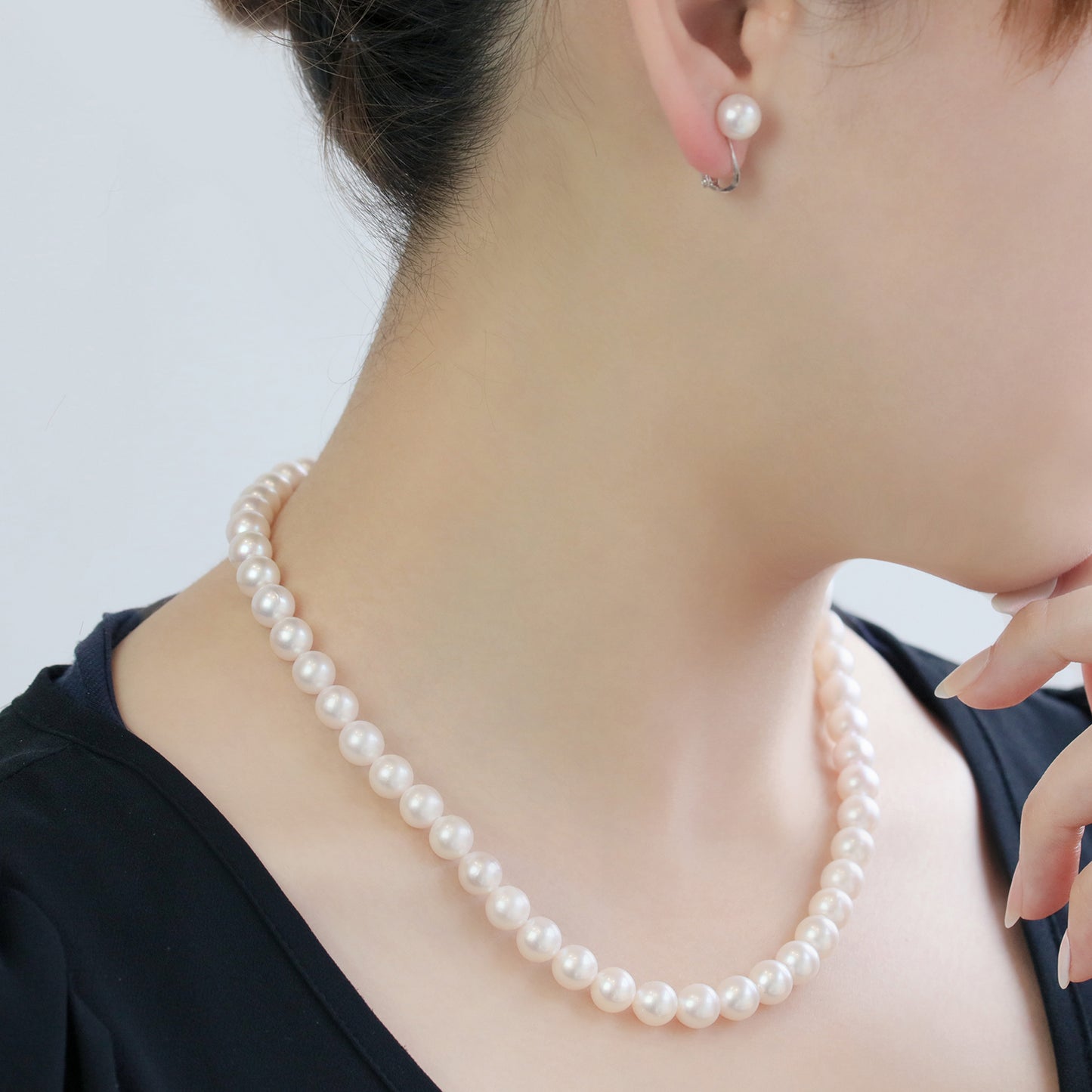 アコヤパールネックレス&イヤリングorピアス セット | 63-8064-8065