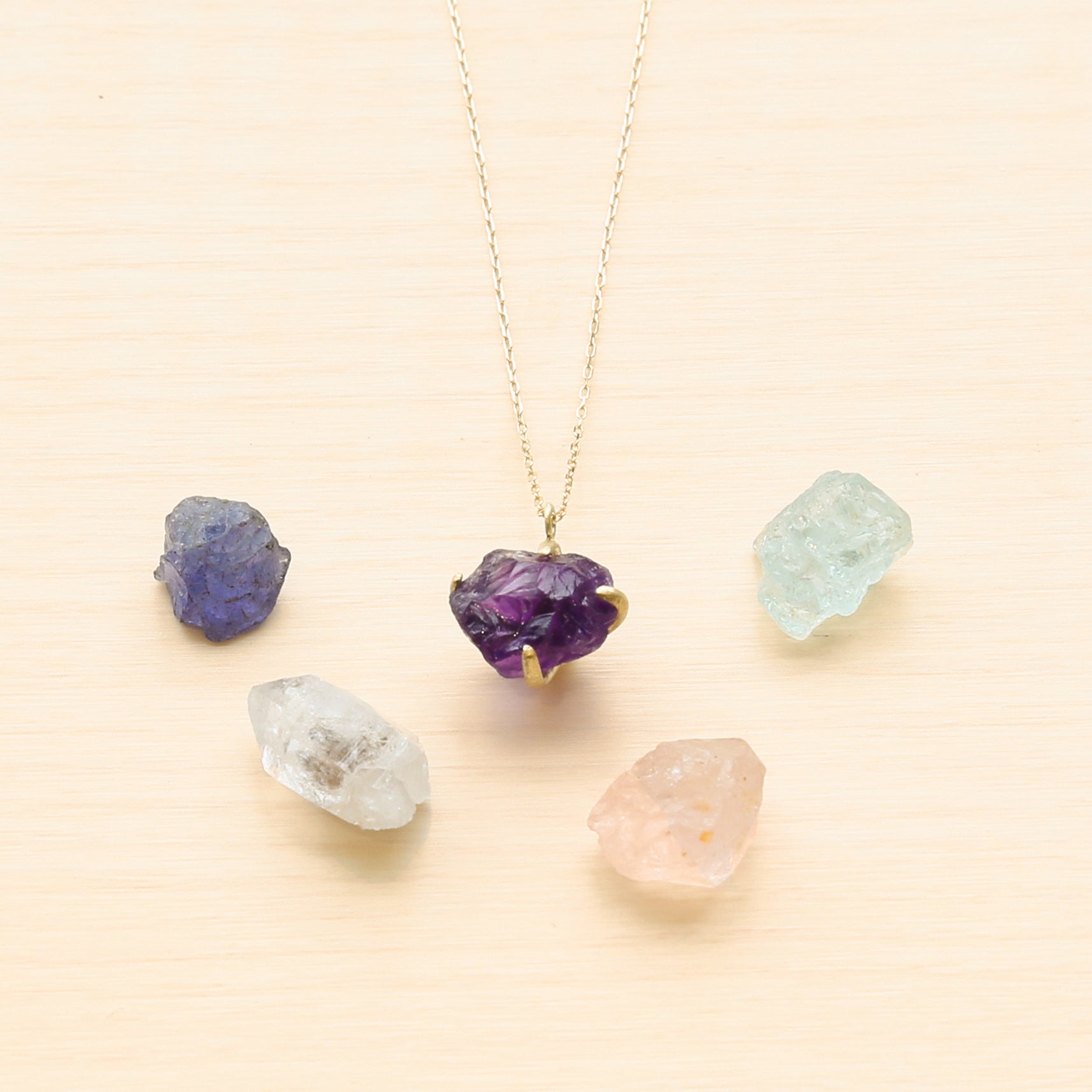 [L&Co.] Necklace | K10 Color Stone Necklace (60-8685-8693) Free Shipping