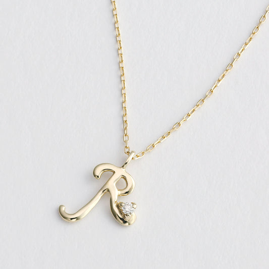 K10 イニシャル ネックレス【R】| 95-0626