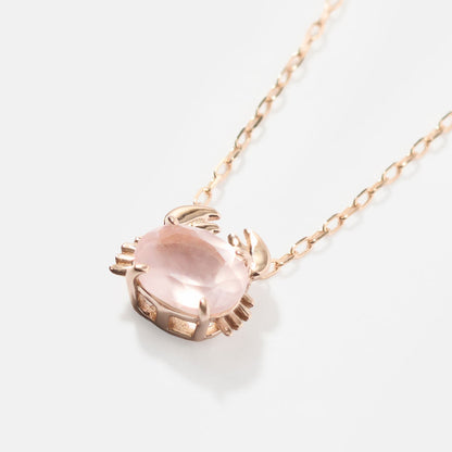 K10PG カニ ネックレス（ピンク）｜63-8811