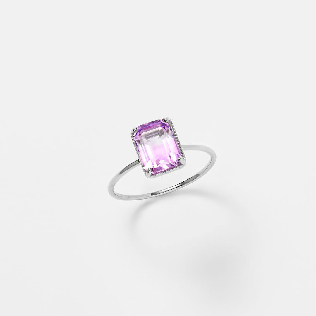 【Winter Collection】PT900 バイカラーアメジスト リング | 31-4998