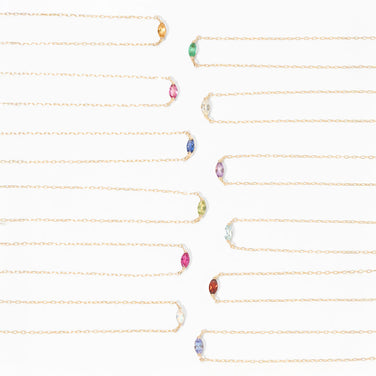 [Made-to-order] K10 birthstone necklace |63-8001-8012