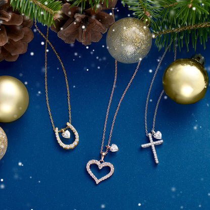 SV925 2連ネックレス（ハート） | 64-9390