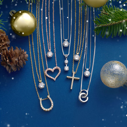 SV925 2連ネックレス（ハート） | 64-9390