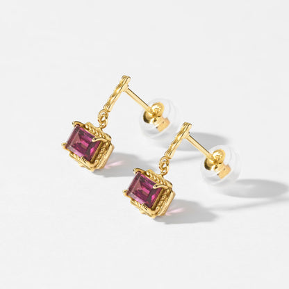 【2026 Autumn Collection】K10  ロードライトガーネット ピアス ｜96-3362