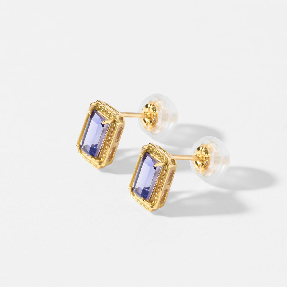 【2026 Autumn Collection】K10  アイオライト ピアス ｜96-3363