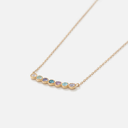 K18 Multicolor Stone Necklace | 60-9117-9118