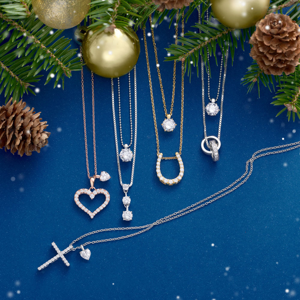 SV925 2連ネックレス（ハート） | 64-9390