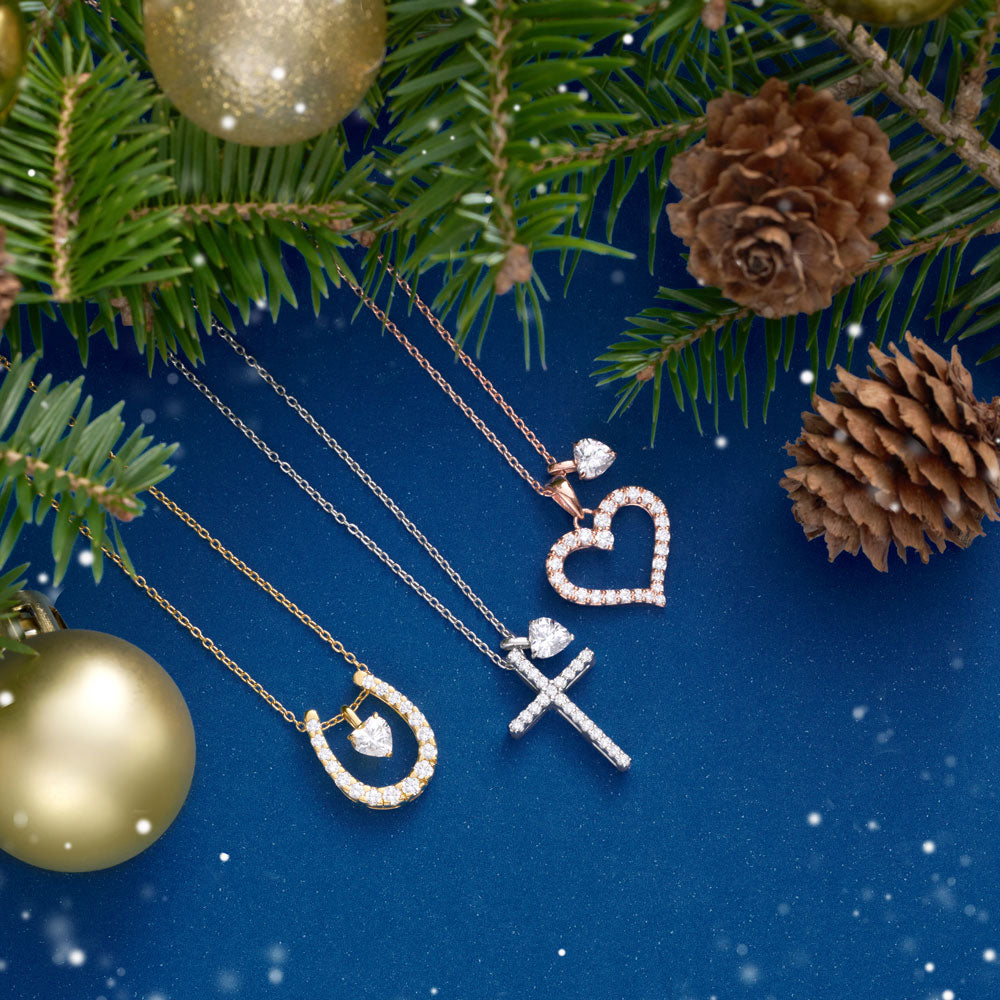 SV925 2連ネックレス（ハート） | 64-9390