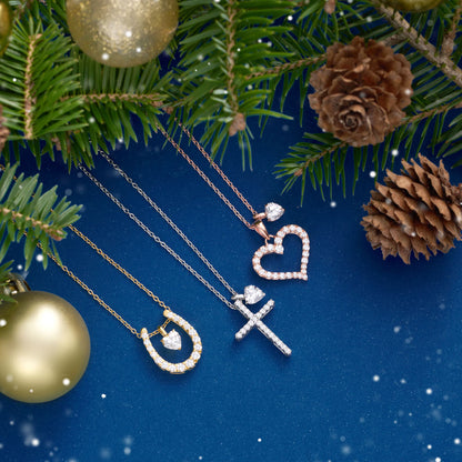 SV925 2連ネックレス（ハート） | 64-9390