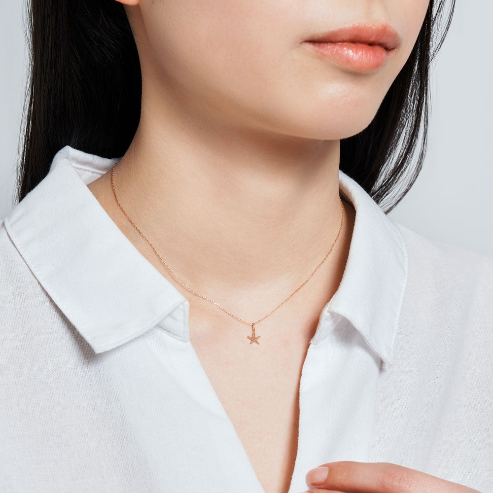 K10PG ヒトデ ネックレス｜63-8837