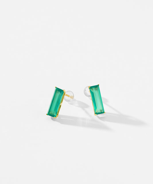 SV925 グリーンオニキス ピアス｜96-3515