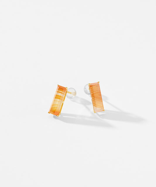 SV925 ストライプアゲート ピアス｜96-3517