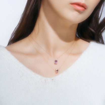 【Winter Collection】PT900 バイカラーアメジスト ネックレス | 60-9339