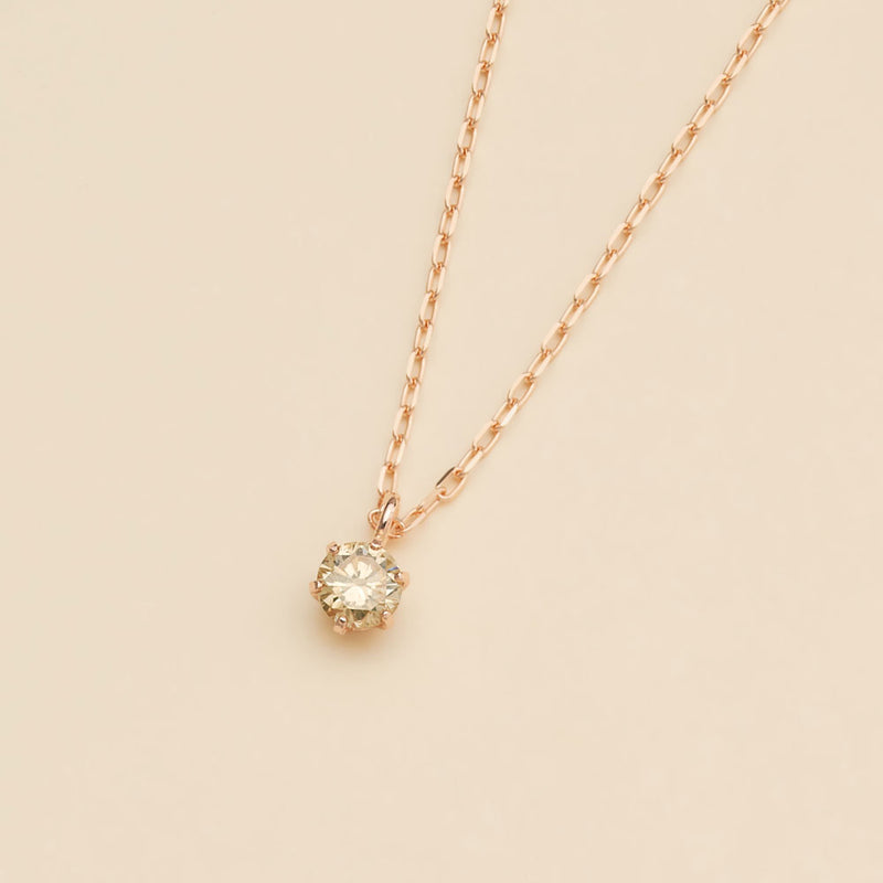 K10PG ダイヤモンド 0.08ct ネックレス | 63-3818