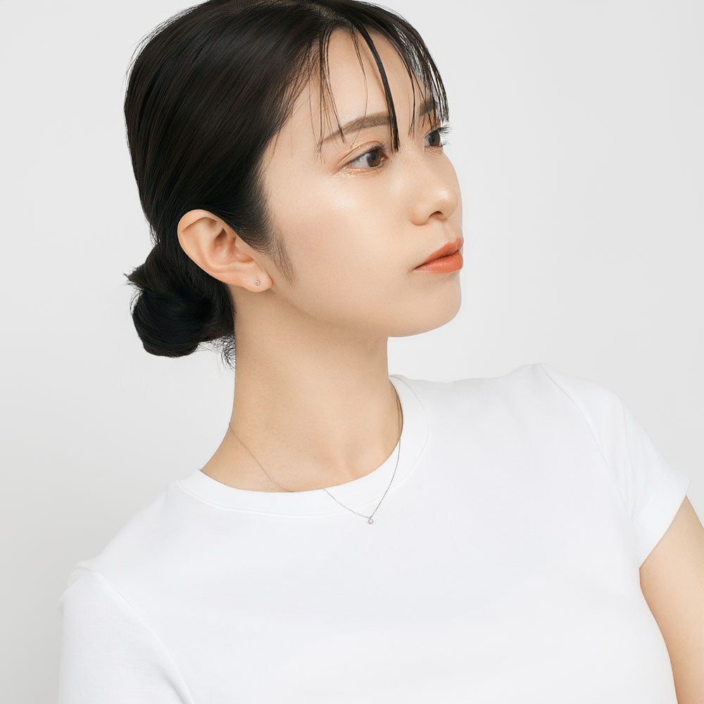 Pt900 ダイヤモンド 0.08ct ネックレス | 63-3817