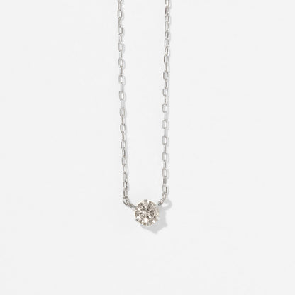 プラチナ ダイヤモンド 0.10ct ネックレス ｜63-7879