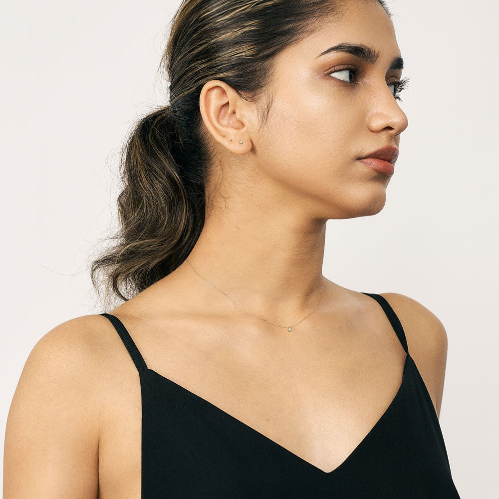 K10 ダイヤモンド 0.08ct ネックレス | 63-3819