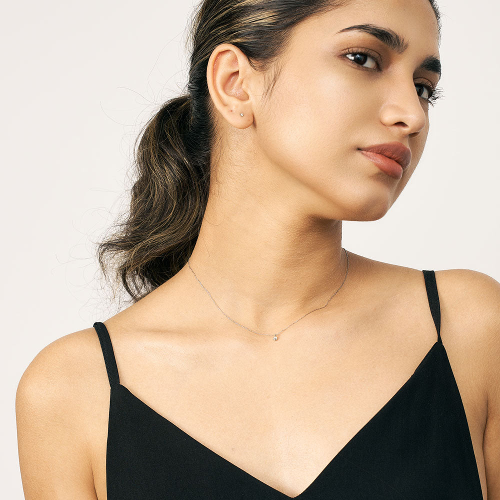 Pt900 ダイヤモンド 0.08ct ネックレス | 63-3817