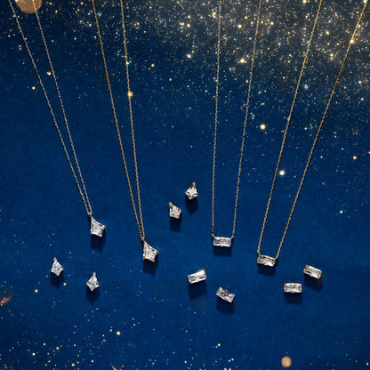 【Holiday Collection】K10 キュービックジルコニア ネックレス | 95-1323-1324