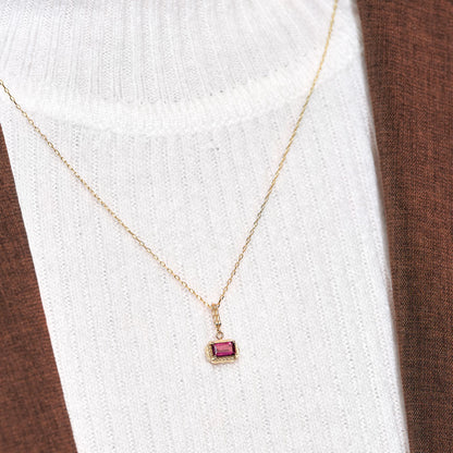 【2026 Autumn Collection】K10  ロードライトガーネット ネックレス ｜96-1512