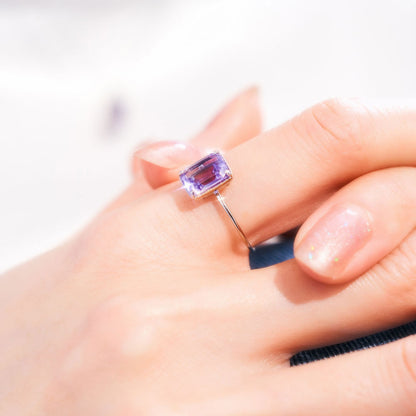【Winter Collection】PT900 バイカラーアメジスト リング | 31-4998