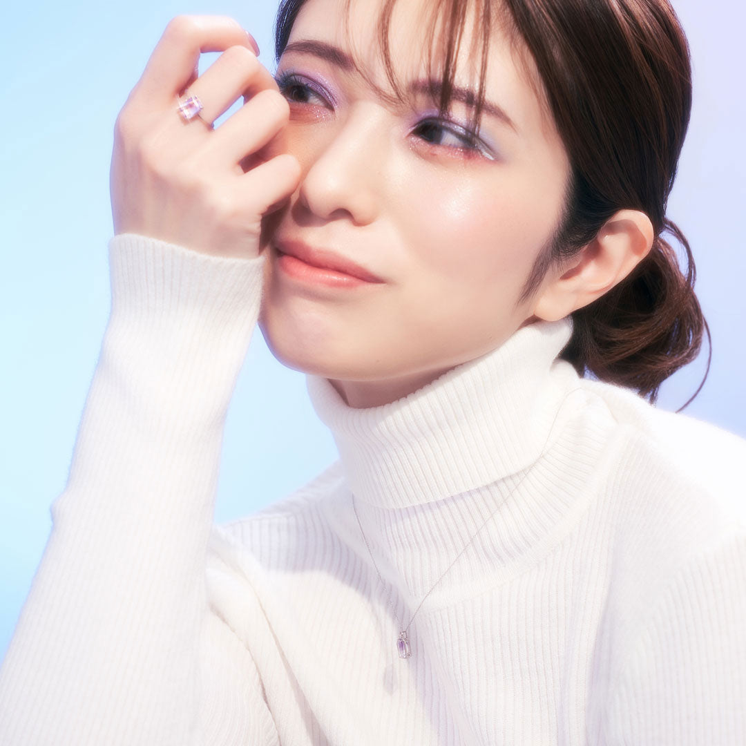 【Winter Collection】PT900 バイカラーアメジスト リング | 31-4998