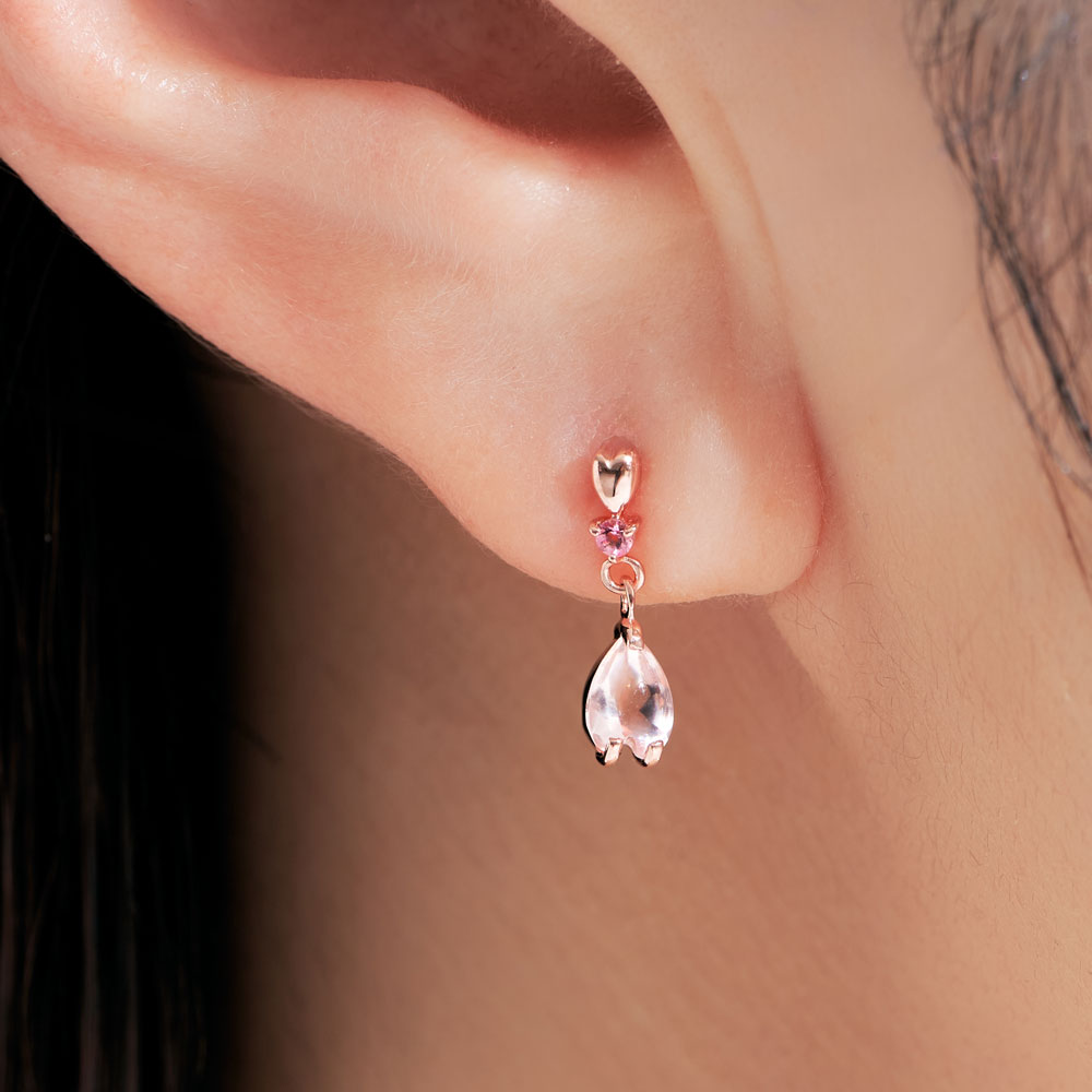 おまとめ♡ピンクレムリアン、ヒマラヤ水晶ピアス SV925 陽桜 ピアス｜96ｰ3357 – L&Co.