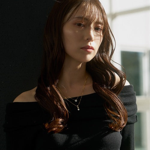 SV925 2連ネックレス（スリーストーン） | 64-9383