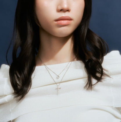 SV925 2連ネックレス（クロス） | 64-9386