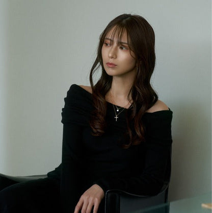 SV925 2連ネックレス（クロス） | 64-9388