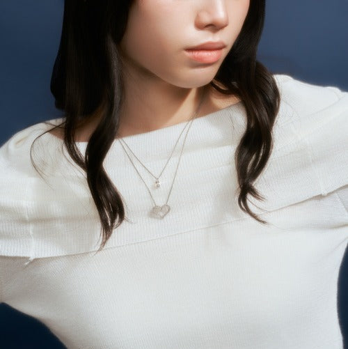 SV925 2連ネックレス（ハート） | 64-9389