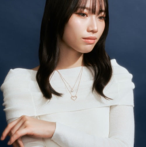 SV925 2連ネックレス（ハート） | 64-9390