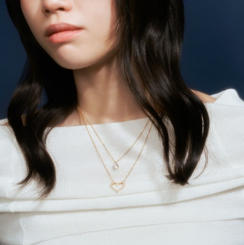 SV925 2連ネックレス（ハート） | 64-9391