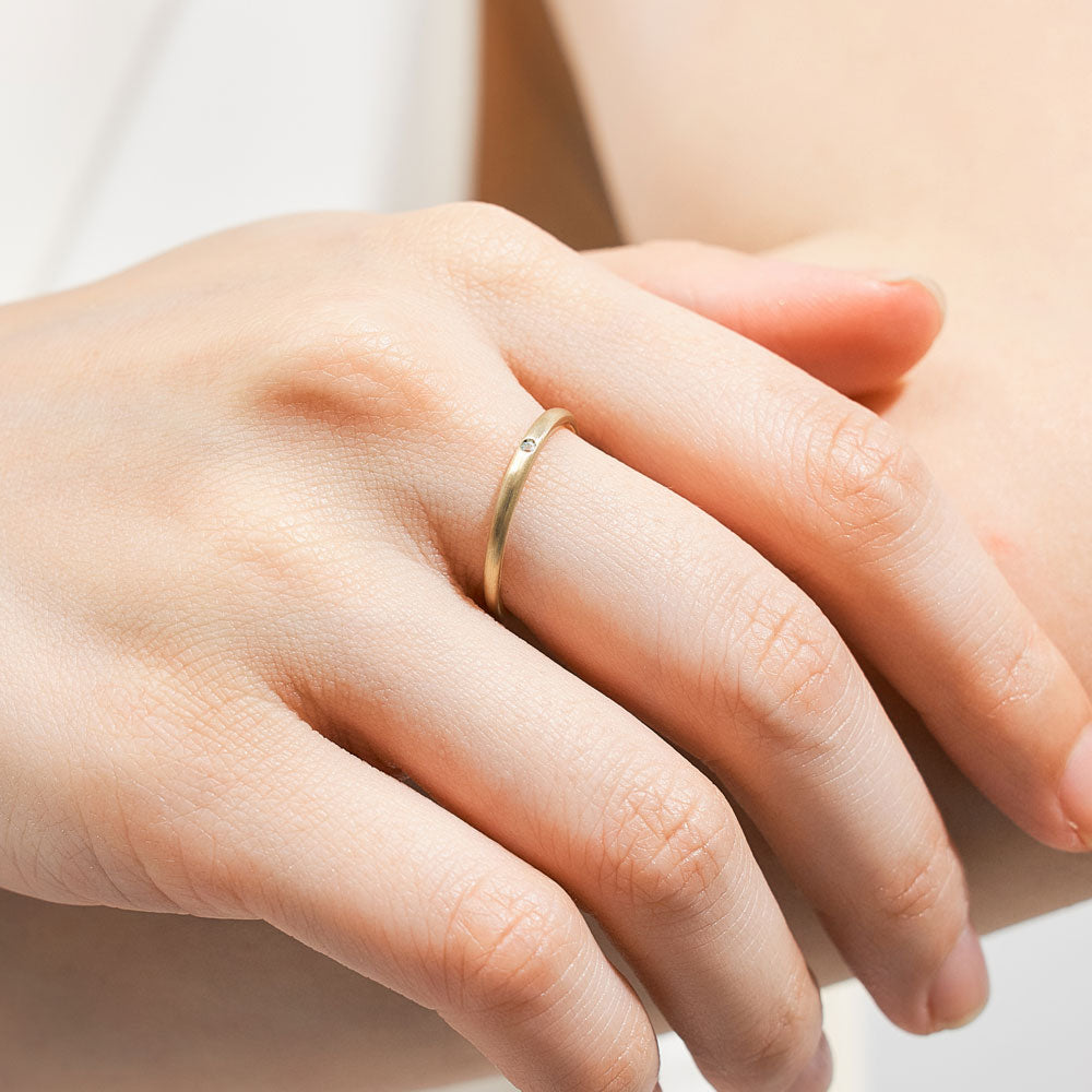 K10 誕生石 マットリング（11月：ブルートパーズ）｜36-2109 – L&Co.