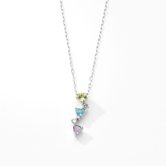【2025 SummerCollection】Pt900 カラーストーンネックレス  ｜96-1501