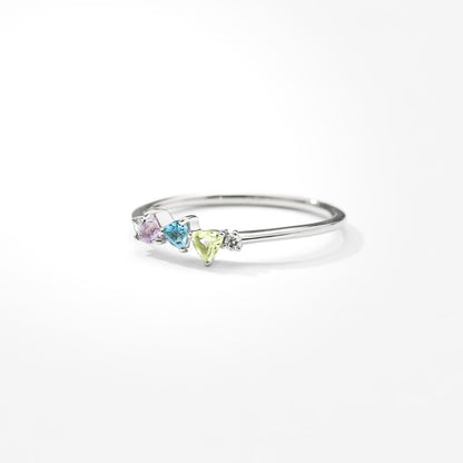 【2025 SummerCollection】Pt900 カラーストーンリング  ｜96-2238