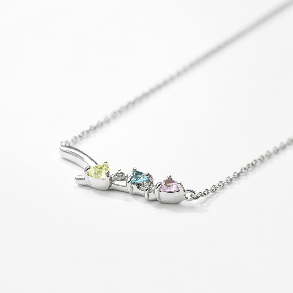 【2025 SummerCollection】SV925 カラーストーンネックレス  ｜96-1502