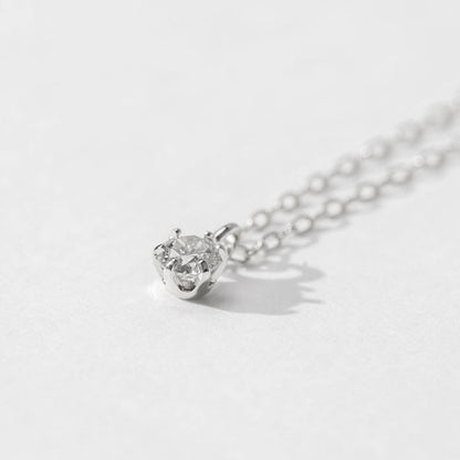 K10WG ダイヤモンド 0.05ct ネックレス ｜63-8028