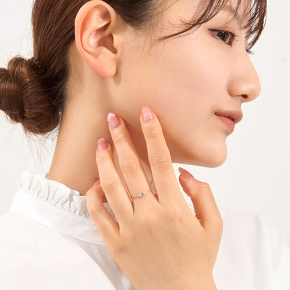 K10 誕生石 ミルデザインリング（5月：エメラルド）｜36-1815