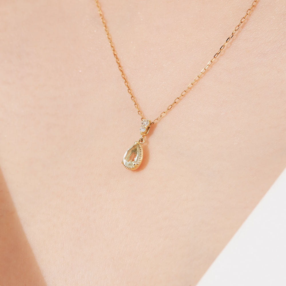 2026 Summer Collection】K10 グリーンアメジスト＆ダイヤモンド