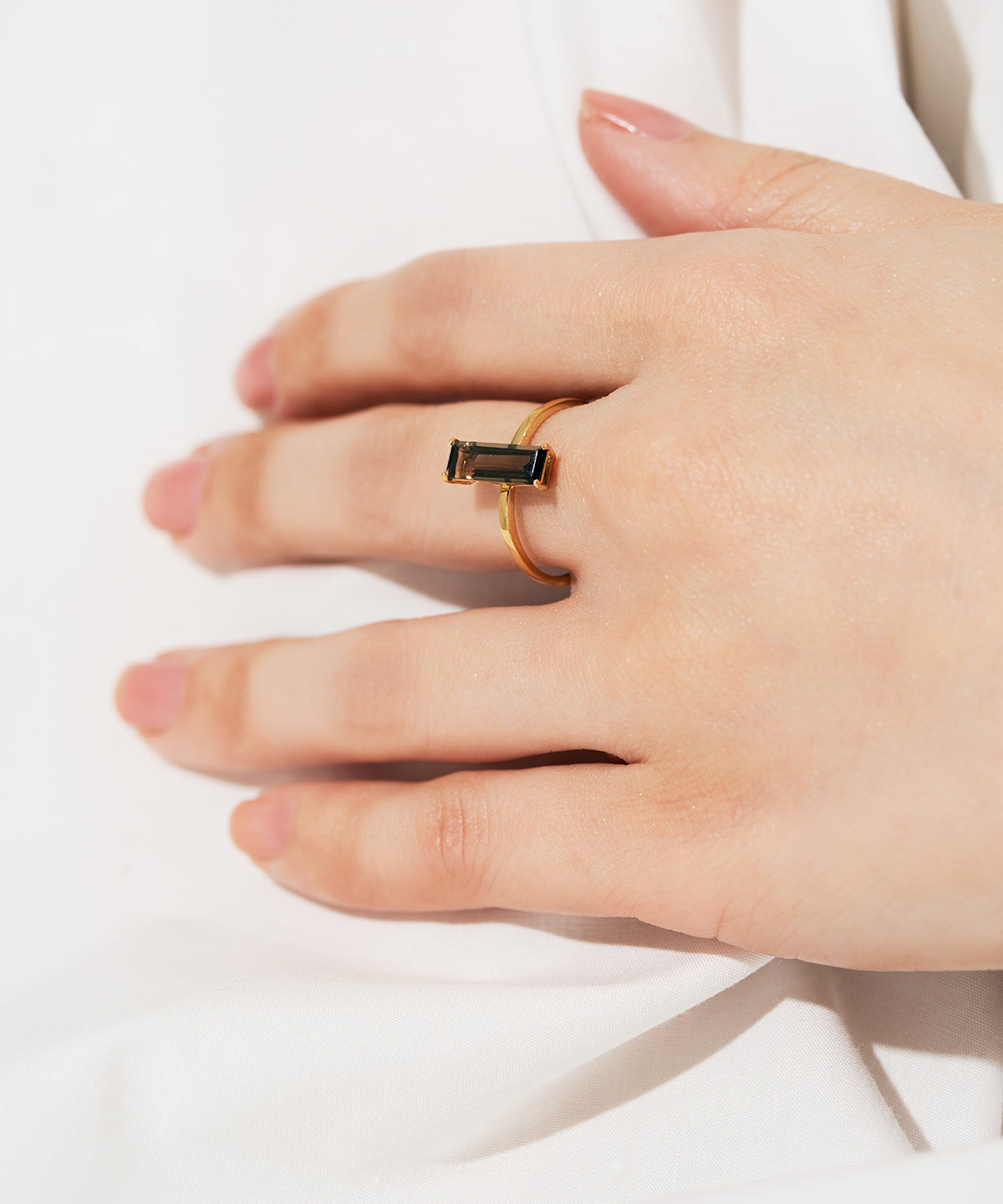 SV925 スモーキークォーツ リング｜96-2605