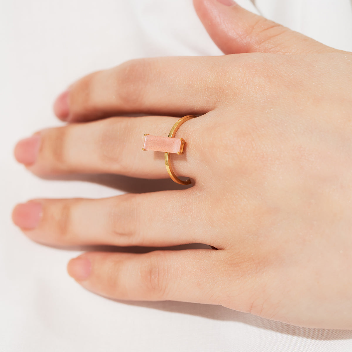 オレンジムーンストーン リング｜L&Co.（エルアンドコー） – L&Co.