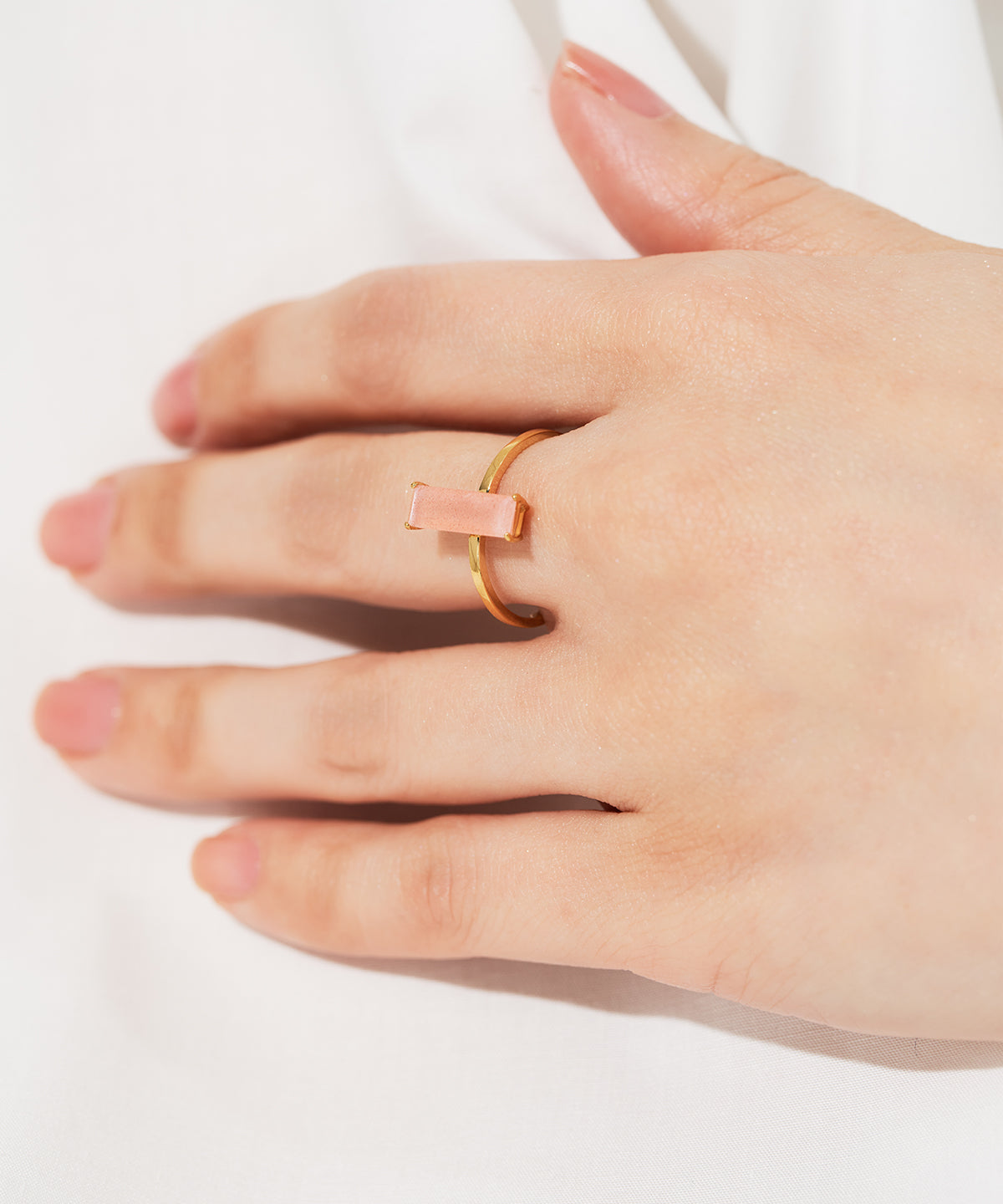 SV925 オレンジムーンストーン リング｜96-2607