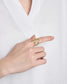 【andiima】MIZUHIKI Leaf Ring(large)