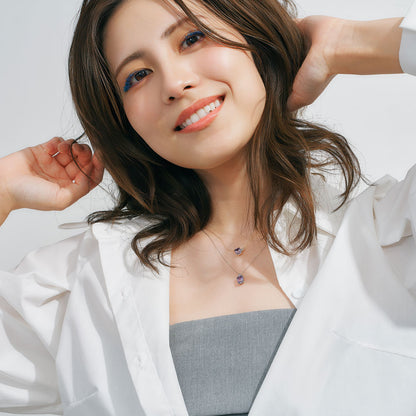 【Winter Collection】PT900 バイカラーアメジスト ネックレス | 60-9339