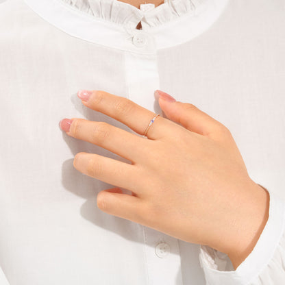 K10 誕生石 ミルデザインリング（12月：タンザナイト）｜36-1822