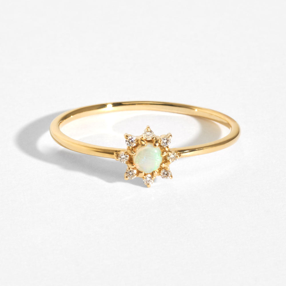 [Made-to-order] K18 birthstone ring｜96-2103-2114