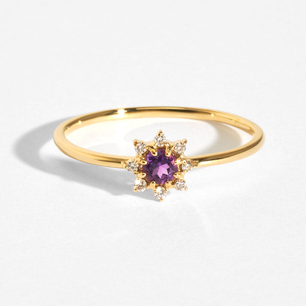 [Made-to-order] K18 birthstone ring｜96-2103-2114