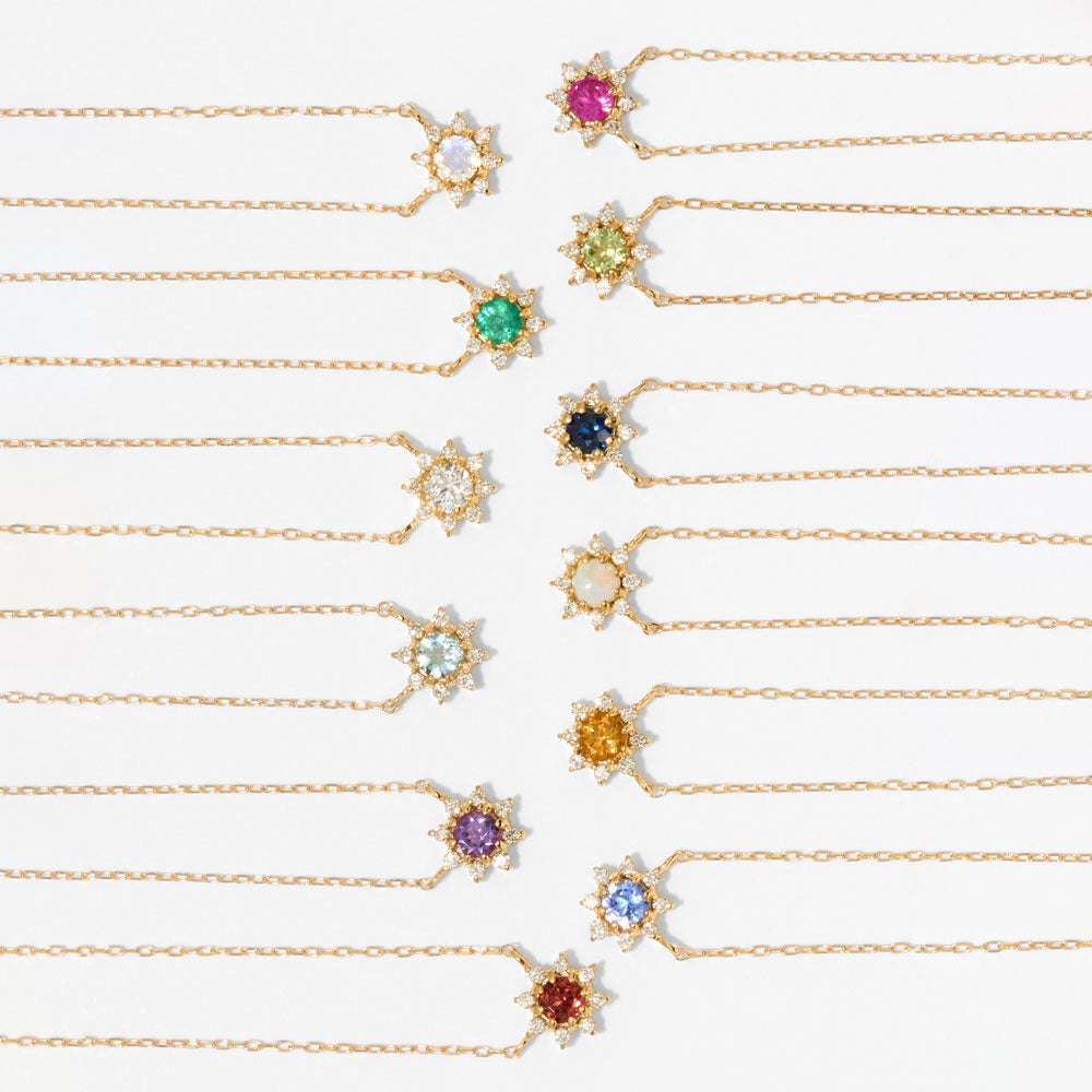 [Made to order] K18 birthstone necklace | 96-1095-1106